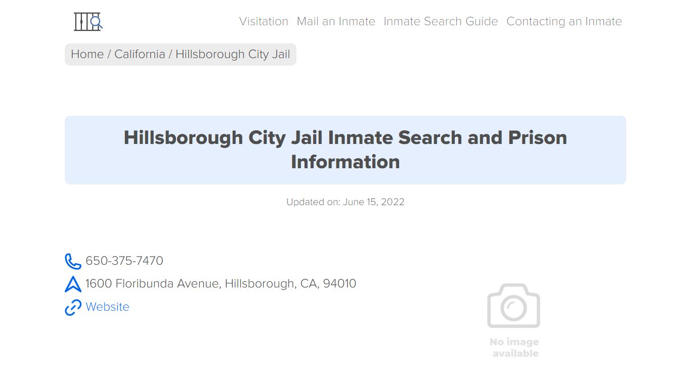 Hillsborough City Jail Inmate Search, Visitation, Phone no. & Mailing ...