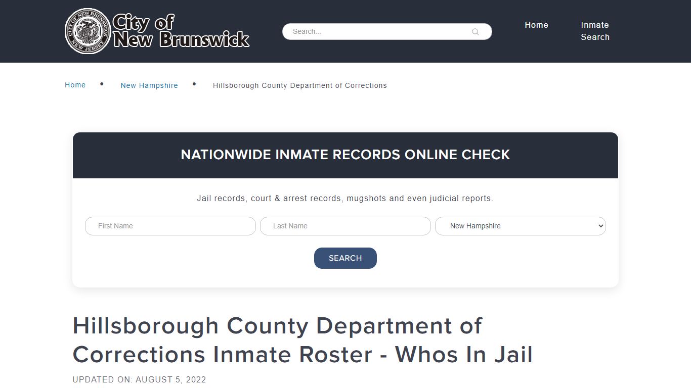 Hillsborough County Department of Corrections Inmate Roster - Whos In Jail
